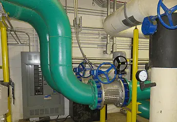 Chilled water pipes